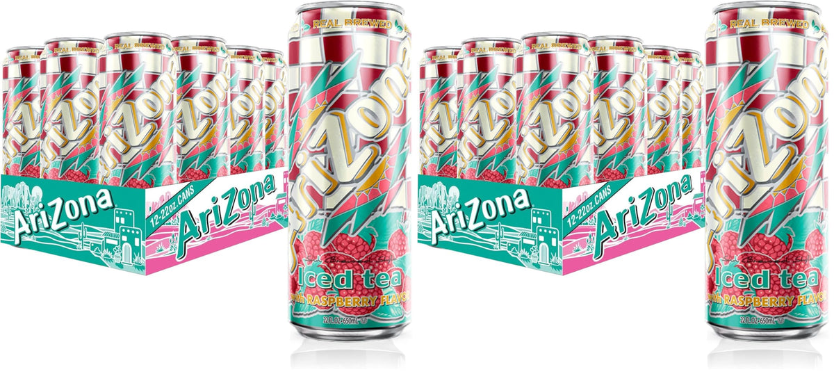 AriZona Raspberry Tea / 22 Fl Oz (24 Pack) / Raspberry Iced Tea