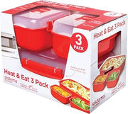 Sistema 1153 Microwave Heat & Eat, Red