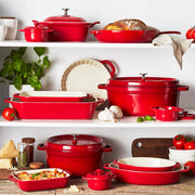 Ceramic Bakeware-Pie-Pans Dish by STAUB – 9-inch, 9 inches, Ceramic, Cherry, Model 40508-614