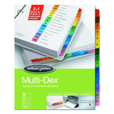 Multidex Index Assorted Color 15-Tab by Wilson Jones – Paper, Multi-color, Model W91503B