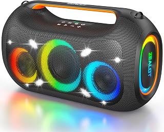 Upgrade 350W Max Loud Portable Party Speaker with Built-in Lights,OTG,APP,Dual Pairing,XBass,48000mAh, Dynamic Light Show that syncs to the beat, Ideal for Beach, Pool, Boat and Outdoor Par