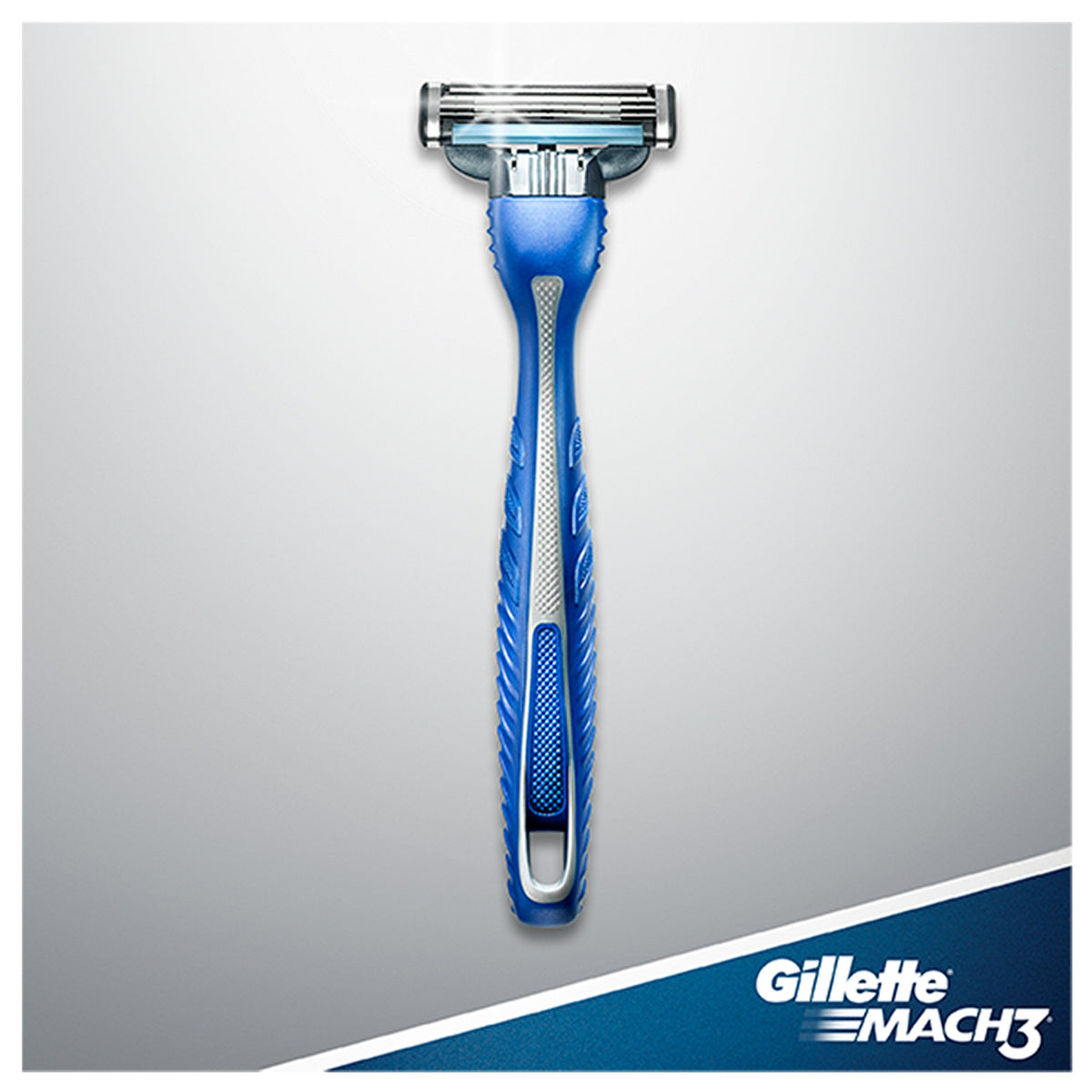Mach3 Men's Disposable Razors by Gillette – 3 Count (Pack of 1), Plastic, White, Model 047400044722
