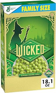 General Mills Wicked Cereal, Elphaba Caramel Apple, Family Size, 18.1 oz