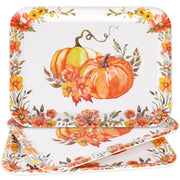 JarThenaAMCS Fall Serving Tray Set, Watercolor Pumpkin Floral, 13 x 10 in, 3 Pack