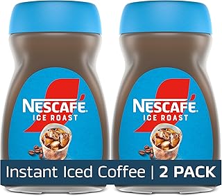 Nescafe NESCAFÉ Ice Roast Instant Iced Coffee, 2 Jars 6 oz | Instant coffee, roasted for iced; 2 jars, 6 oz each