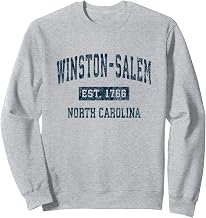 Winston-Salem North Carolina NC Vintage Sports Design Navy Sweatshirt