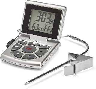 CDN DTTC-S Combo Probe Thermometer, Timer & Clock - Silver