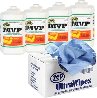 Zep MVP Waterless Hand Cleaner Ultra Wipes Shop Towels (Case of 4)