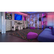 Fluorescent Dynamo 6' x 9' Area Rug by Joy Carpets – 6' x 9' (Rectangular), Nylon, Fluorescent, Model 455Q