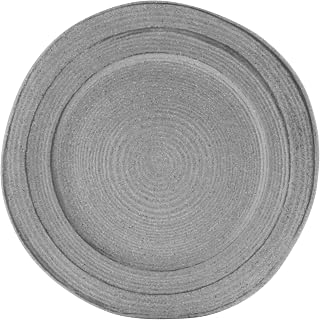 Elite Global Solutions D1134ST-GSD Irregular Round Plate, 11 3/4" Dia. x 1" h., Melamine, Granite Stone Design (Pack of 6)