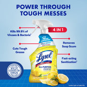 Lysol 32 Fl Oz (Pack of 4) / Lemon + Mango + Lavender / Yellow All-Purpose Cleaners