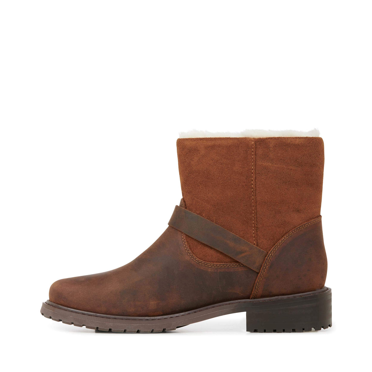 Women's Roadside Oak 10 M by EMU – 10, Leather, Oak, Model 809996721995