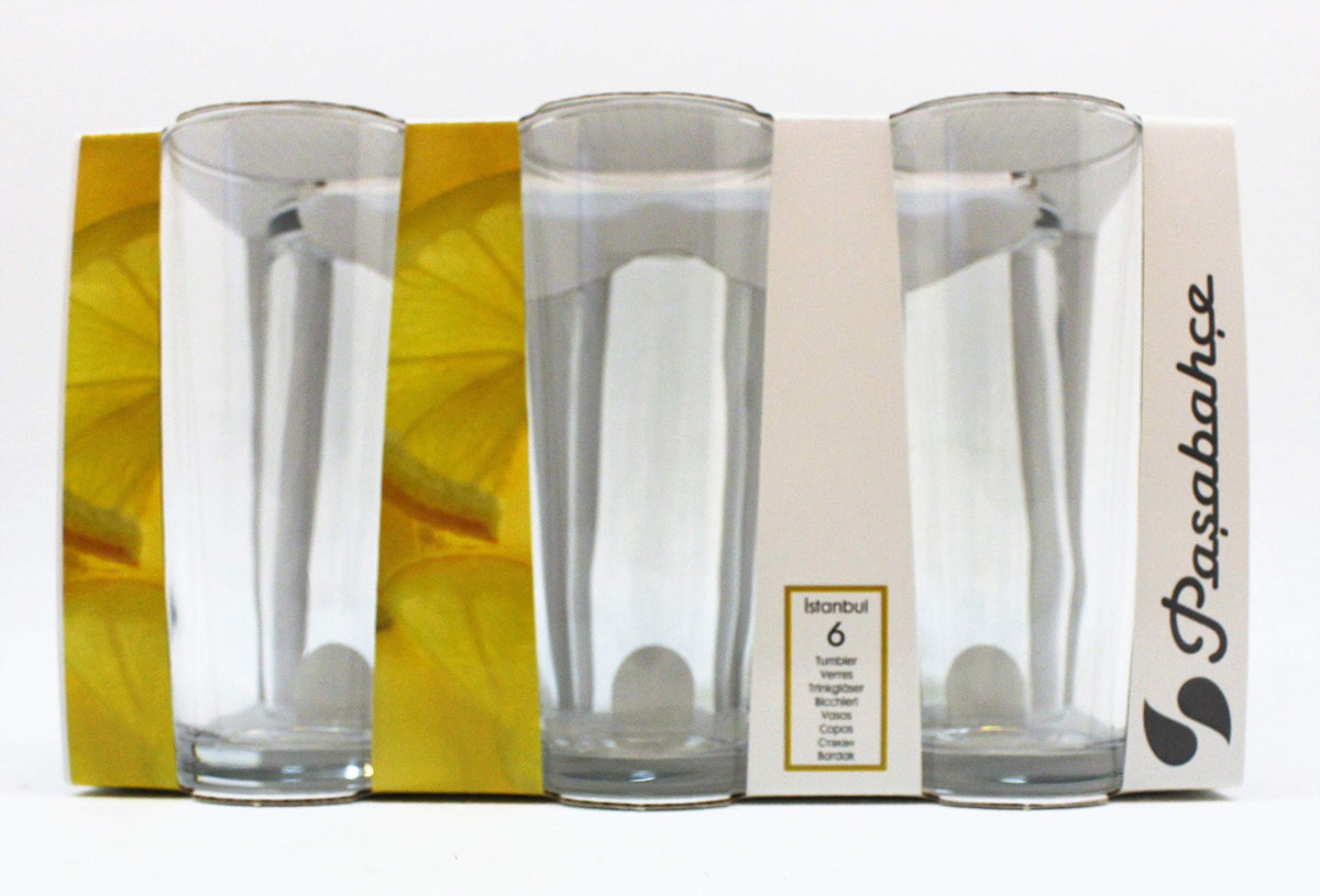 Raki Glasses - 6pcs by Pasabahce – 5.8 Ounces, 5.75 ounces, Glass, Clear, Model COMINHKG017376