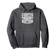 Curtis High School Nation 2025 HS Pullover Hoodie by Curtis Warriors Official High School Gear – Polyester, Grey, Model T6M86AR5XJC