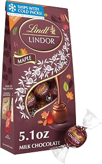 Lindt LINDOR Maple Milk Chocolate Candy Truffles, 5.1 oz. Bag