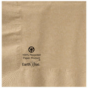 Earth Wise Kraft Beverage Napkin by Hoffmaster – 10", Tissue, Natural, Pack of 3000, Model 180230