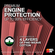 High-Flow Original Lifetime Universal Clamp-On Air Filter: High Performance by K&N – 6 In, Rubber, Model RU-5173