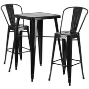 Flash Furniture Silver / 40 x 27.75 x 27.75 / Contemporary Bar Sets
