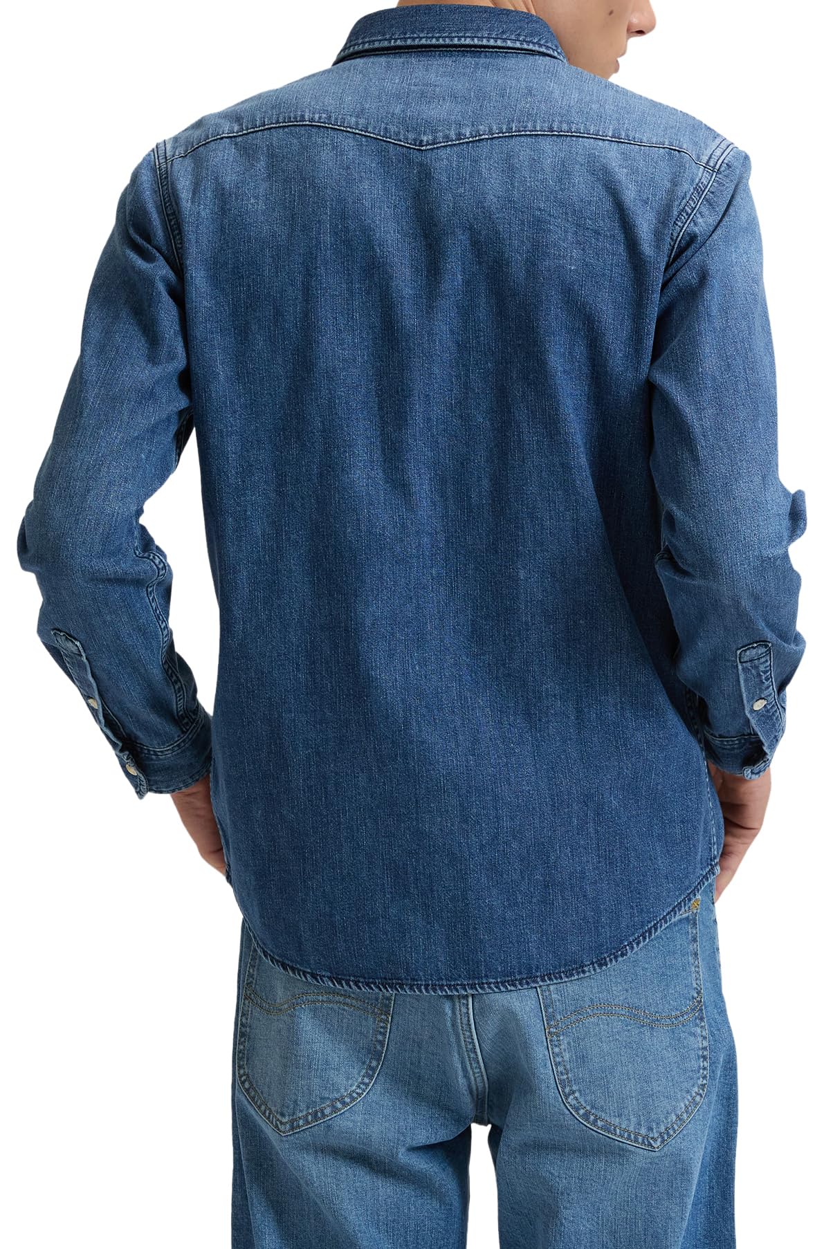 Men's Regular Western Shirt by Lee – Cotton, Brookside, Model E9863