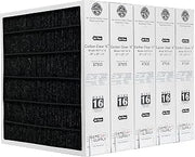 Lennox X7935 20x20x5 Healthy Climate Carbon-Clean MERV 16 Filter Bundle with Same Day Supply Filter Change Reminder Magnet (5-Pack)