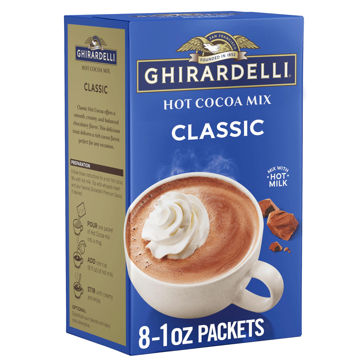 Ghirardelli Classic / 8 ct (Pack of 8) / Chocolate Malted Drinks