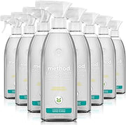Method Daily Shower Cleaner Spray, Eucalyptus Mint Scent, 28 fl oz, 8 Pack