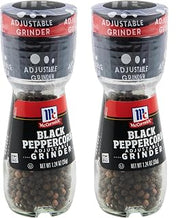 McCormick Black Peppercorn Grinder, 1.24 oz (Pack of 2)