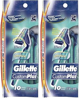 Gillette Mens Sensor Plus 2 Razor Disposable 10 Count (Pack of 2)