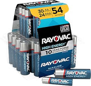 Rayovac AA Batteries & AAA Batteries Combo Pack, 30 AA and 24 AAA (54 Battery Count)