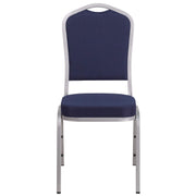 Hercules Crown Back Stackable Banquet Chair by Flash Furniture – Set of 4, Terylene, Oriented Strand Board, Plastic, Foam, Metal, Fabric, Model 4-FD-C01-S-2-GG