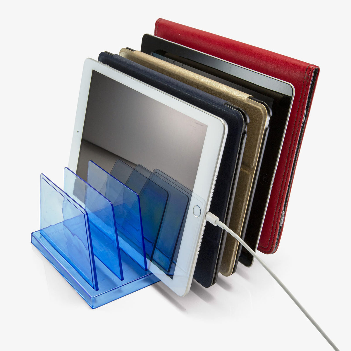 Blue Glacier Standard Sorter by Officemate – 5 x 8.25 x 25 inches, 7 unknown_modifier, Plastic, Transparent Blue, Model 23214