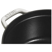 Cast Iron Round Cocotte 26 cm White Truffle by STAUB – 5.5-quart, 5.5 quarts, Cast Iron, white truffle, Model 40501-413