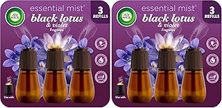 Essential Mist Scented Oil Air Freshener Diffuser Refills by Air Wick – 3 Count (0.67 fl oz Each, Pack of 2), Violeta, Pack of 2, Model 6233800135