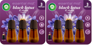 Essential Mist Scented Oil Air Freshener Diffuser Refills by Air Wick – 3 Count (0.67 fl oz Each, Pack of 2), Violeta, Pack of 2, Model 6233800135