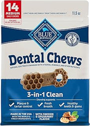 Blue Buffalo Chicken & Spearmint Medium Dental Chews, 11.5 oz, 14 ct