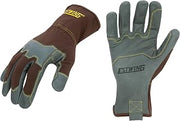 Estwing Reinforced Knuckle Leather Palm Work Glove with Elastic Sewn Extended Cuff