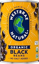 Organic Black Beans by Westbrae Natural – 15 Ounce (Pack of 12), Pack of 12, Model V16321