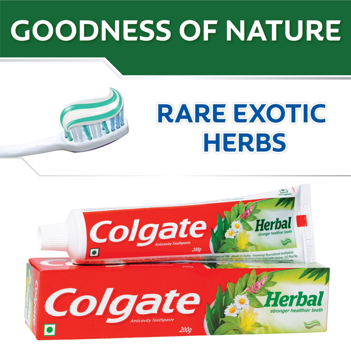 Anticavity Toothpaste Herbal by Colgate – 3.53 Ounce (Pack of 1), Model 1602154