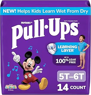 Pull-Ups Boys' Potty Training Pants, Size 5T-6T, 14 Count