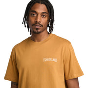 Men's Work Inspired Back Graphic Short Sleeve Tee by Timberland – Cotton, Wheat Boot