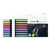 Paint-It 020 Metallic Liners by Schneider – 8 Count (Pack of 1), Copper, Multicolor, Model ML02011502