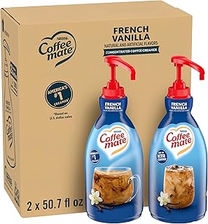 Nestle Coffee mate French Vanilla Non-Dairy Creamer Pump, 50.7 oz, 2-Pack