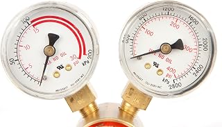 Forney 86229 Light Duty Victor Style Acetylene Regulator Rear Mount