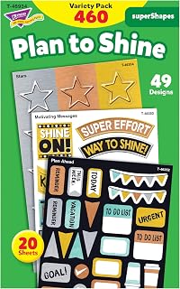 Plan to Shine superShapes Stickers Variety Pack by TREND enterprises, Inc., 460 ct., 49 Designs