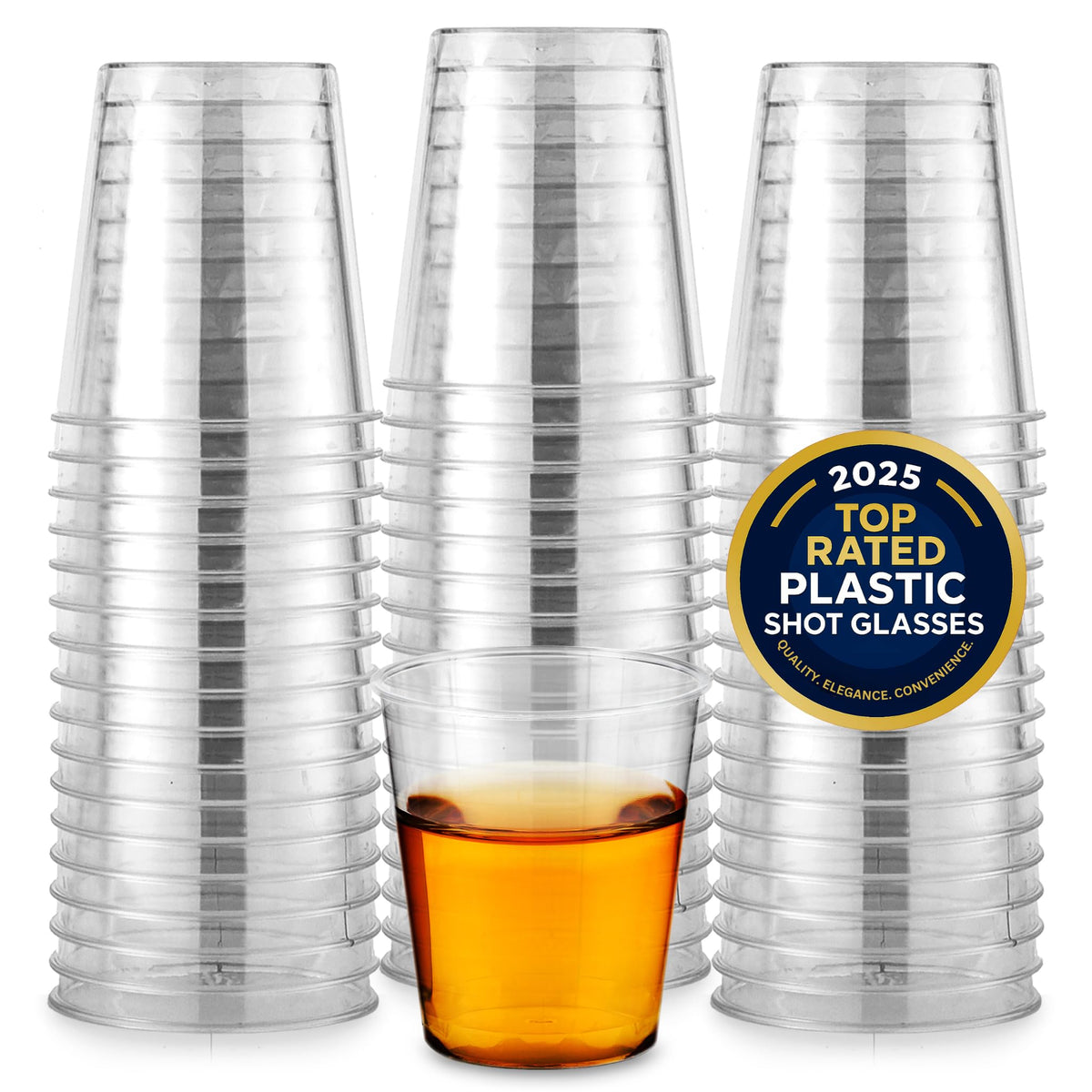 Stock Your Home 250 Pack / 1.5 ounces / Clear Shot Glasses