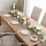Shacos Round Placemat Set, 15 Inch Diameter, Beige, Set of 6