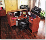 Alera Valencia Series Straight Front Desk Shell, 59.13" X 29.5" X 29.63", Espresso