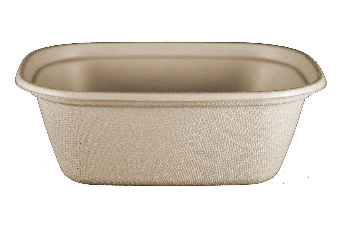 World Centric Fiber Box / 48 oz (Pack of 400) / Beige Platters