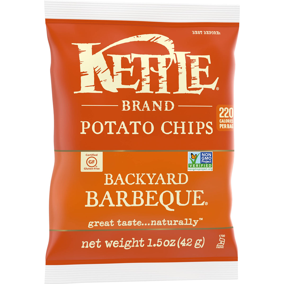 Kettle Brand Backyard Barbeque / 1.5 Ounce (Pack of 24) / 24 Potato