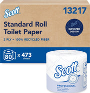 Scott Professional Standard Roll Toilet Paper, Bulk, 80 Rolls (13217)